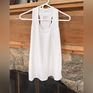 Lucky in Love White Women's Tank Top